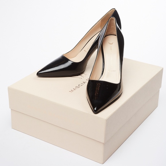 ❌ NWT Mascia Mandolesi Saffiano Leather Stiletto - Picture 5 of 7